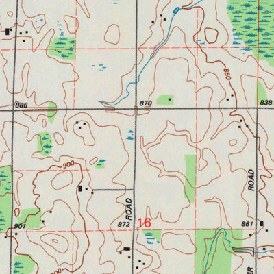 United States Geological Survey Clintonville South, WI (1993, 24000-Scale) digital map