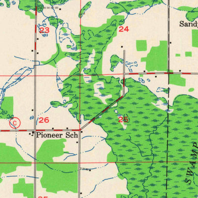 United States Geological Survey Clintonville, WI (1955, 48000-Scale) digital map