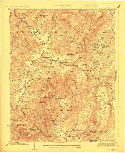United States Geological Survey Clintonville, WV (1923, 62500-Scale) digital map