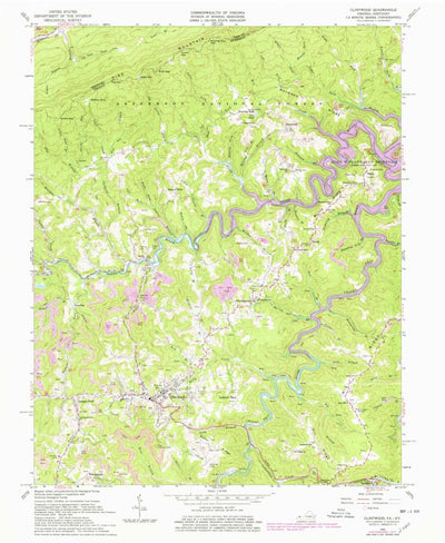 United States Geological Survey Clintwood, VA-KY (1963, 24000-Scale) digital map