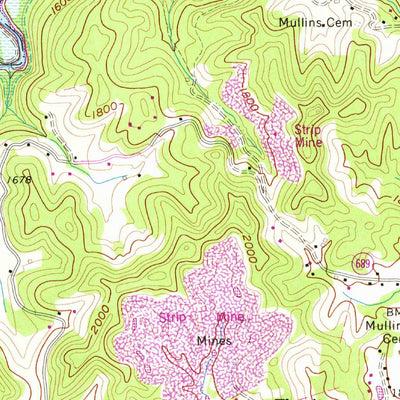 United States Geological Survey Clintwood, VA-KY (1963, 24000-Scale) digital map