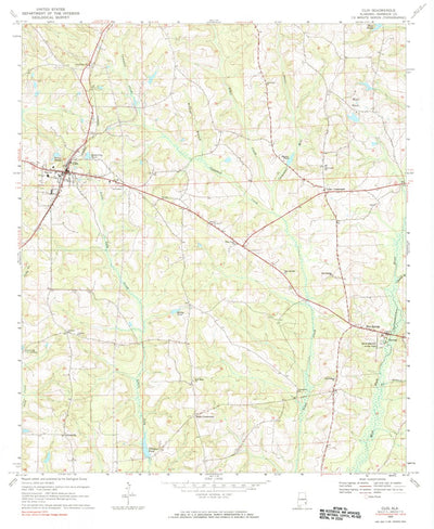 United States Geological Survey Clio, AL (1969, 24000-Scale) digital map