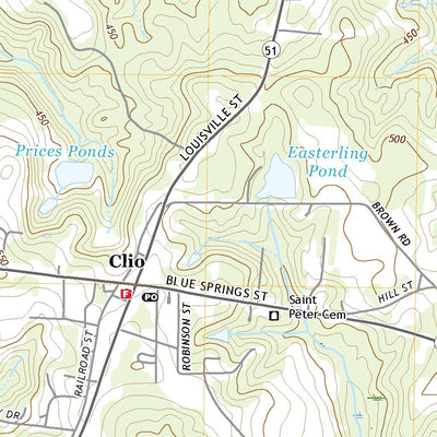 United States Geological Survey Clio, AL (2020, 24000-Scale) digital map