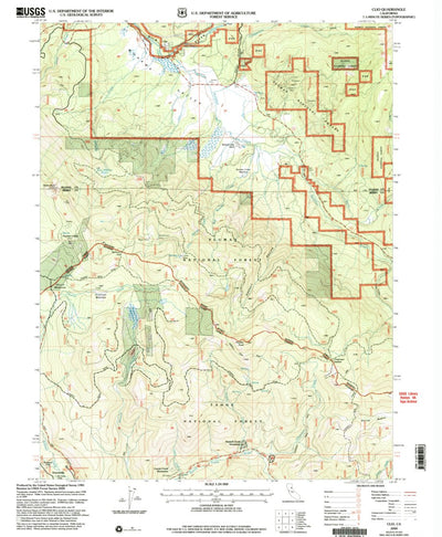 United States Geological Survey Clio, CA (2000, 24000-Scale) digital map