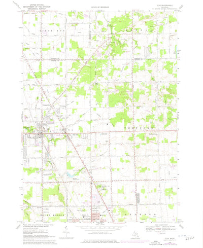 United States Geological Survey Clio, MI (1969, 24000-Scale) digital map