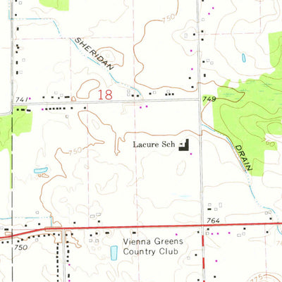 United States Geological Survey Clio, MI (1969, 24000-Scale) digital map