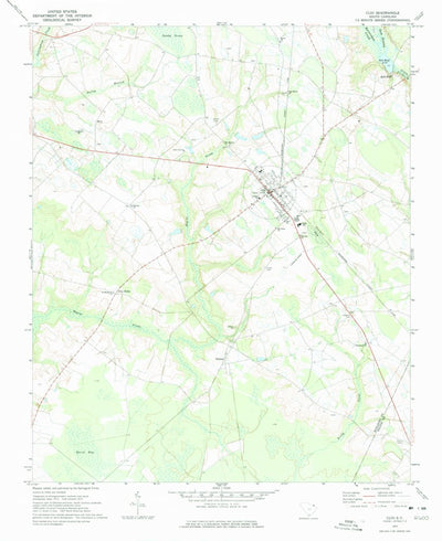 United States Geological Survey Clio, SC (1972, 24000-Scale) digital map