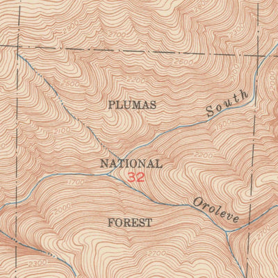 United States Geological Survey Clipper Mills, CA (1950, 24000-Scale) digital map