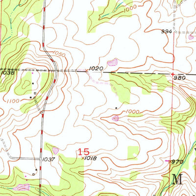 United States Geological Survey Cliquot, MO (1950, 24000-Scale) digital map