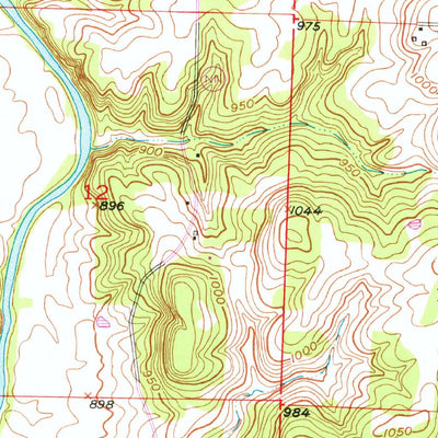 United States Geological Survey Cliquot, MO (1950, 24000-Scale) digital map