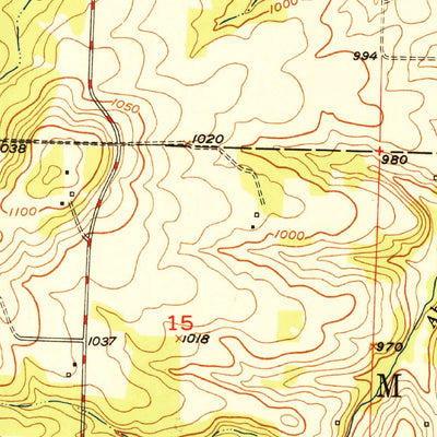 United States Geological Survey Cliquot, MO (1951, 24000-Scale) digital map