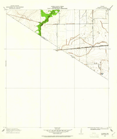 United States Geological Survey Clodine, TX (1915, 24000-Scale) digital map