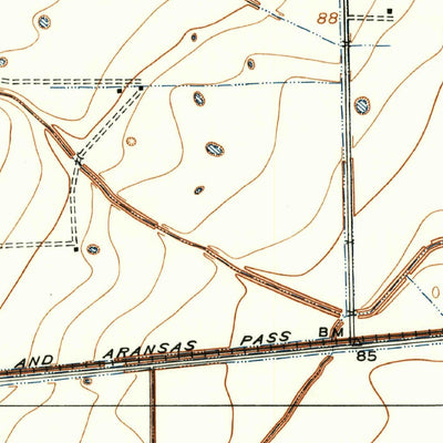 United States Geological Survey Clodine, TX (1915, 24000-Scale) digital map