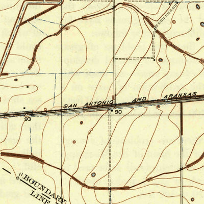 United States Geological Survey Clodine, TX (1919, 31680-Scale) digital map