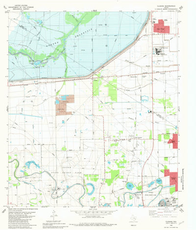 United States Geological Survey Clodine, TX (1982, 24000-Scale) digital map