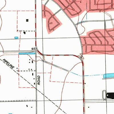 United States Geological Survey Clodine, TX (1995, 24000-Scale) digital map