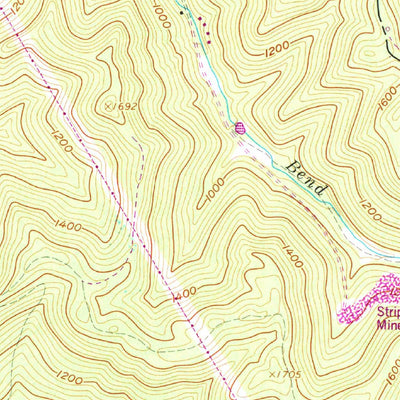 United States Geological Survey Clothier, WV (1963, 24000-Scale) digital map