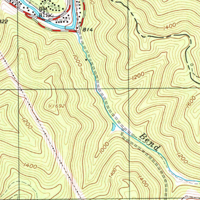 United States Geological Survey Clothier, WV (1996, 24000-Scale) digital map