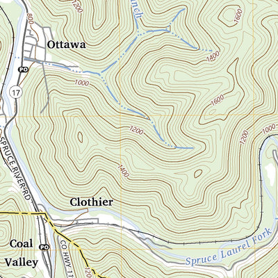 United States Geological Survey Clothier, WV (2023, 24000-Scale) digital map