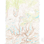 United States Geological Survey Cloud Peak, WY (1967, 24000-Scale) digital map