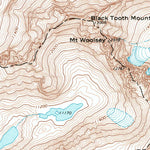 United States Geological Survey Cloud Peak, WY (1967, 24000-Scale) digital map