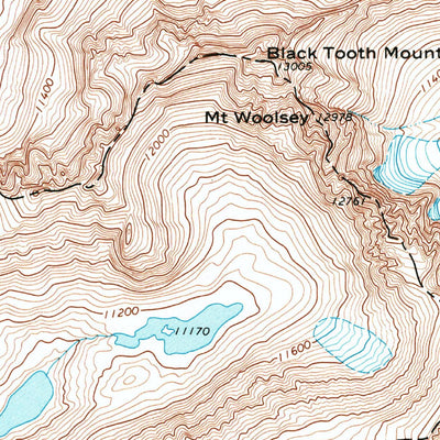 United States Geological Survey Cloud Peak, WY (1967, 24000-Scale) digital map