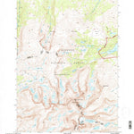 United States Geological Survey Cloud Peak, WY (1993, 24000-Scale) digital map