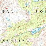 United States Geological Survey Cloud Peak, WY (1993, 24000-Scale) digital map