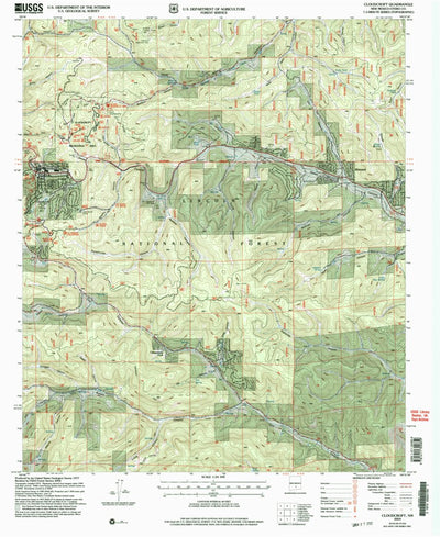 United States Geological Survey Cloudcroft, NM (2004, 24000-Scale) digital map