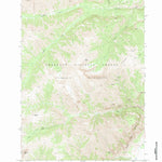 United States Geological Survey Clouds Home Peak, WY (1970, 24000-Scale) digital map