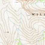 United States Geological Survey Clouds Home Peak, WY (1970, 24000-Scale) digital map