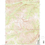 United States Geological Survey Clouds Home Peak, WY (1991, 24000-Scale) digital map
