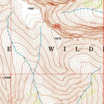United States Geological Survey Clouds Home Peak, WY (1991, 24000-Scale) digital map
