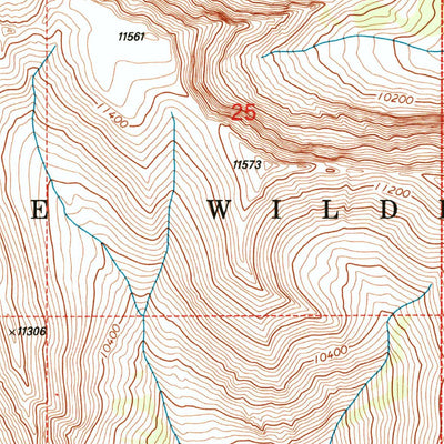 United States Geological Survey Clouds Home Peak, WY (1991, 24000-Scale) digital map