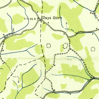 United States Geological Survey Clouds, TN (1936, 24000-Scale) digital map