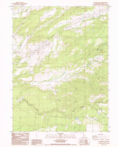 United States Geological Survey Clough Gulch, CA (1985, 24000-Scale) digital map