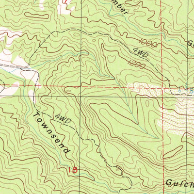 United States Geological Survey Clough Gulch, CA (1985, 24000-Scale) digital map