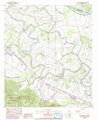 United States Geological Survey Cloutierville, LA (1983, 24000-Scale) digital map