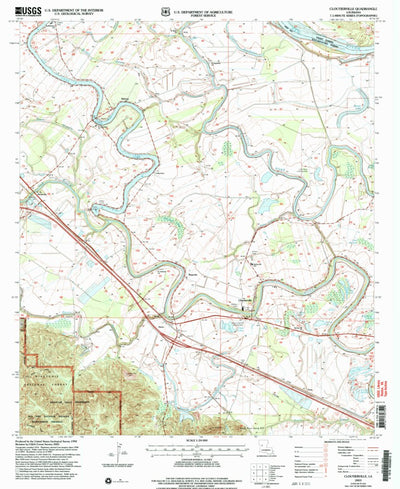 United States Geological Survey Cloutierville, LA (2003, 24000-Scale) digital map