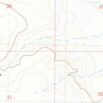United States Geological Survey Clover Butte North, ID (1980, 24000-Scale) digital map