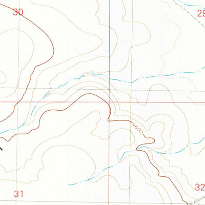 United States Geological Survey Clover Butte North, ID (1980, 24000-Scale) digital map