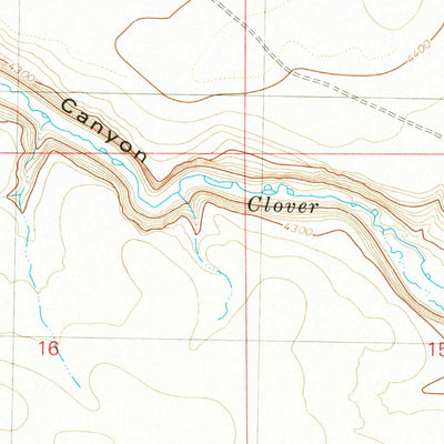 United States Geological Survey Clover Butte North, ID (1980, 24000-Scale) digital map