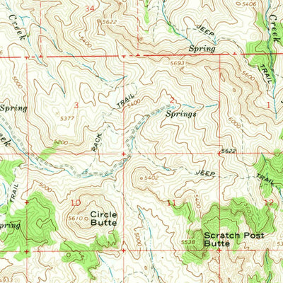 United States Geological Survey Clover Creek Ranch, OR (1966, 62500-Scale) digital map
