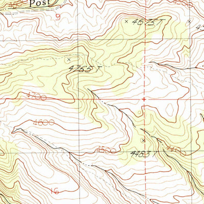 United States Geological Survey Clover Creek Ranch, OR (1990, 24000-Scale) digital map
