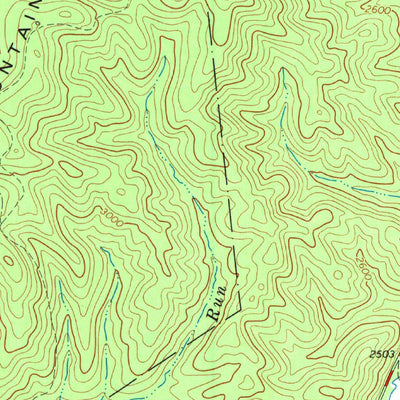 United States Geological Survey Clover Lick, WV (1977, 24000-Scale) digital map