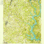 United States Geological Survey Clover, SC-NC (1949, 62500-Scale) digital map