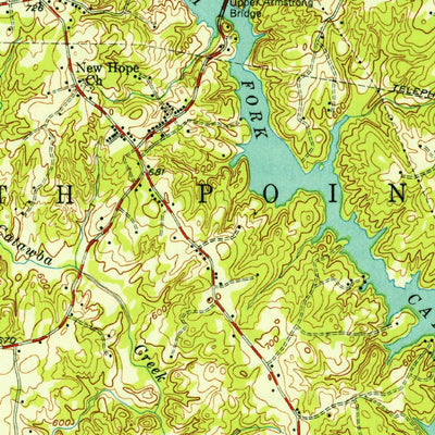 United States Geological Survey Clover, SC-NC (1949, 62500-Scale) digital map