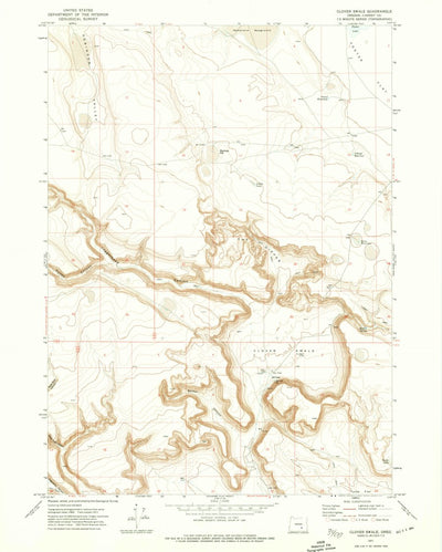 United States Geological Survey Clover Swale, OR (1971, 24000-Scale) digital map