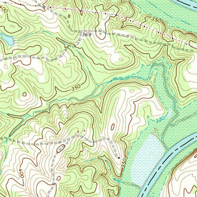 United States Geological Survey Clover, VA (1968, 24000-Scale) digital map