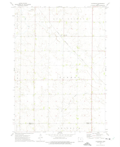 United States Geological Survey Cloverdale, IA (1972, 24000-Scale) digital map